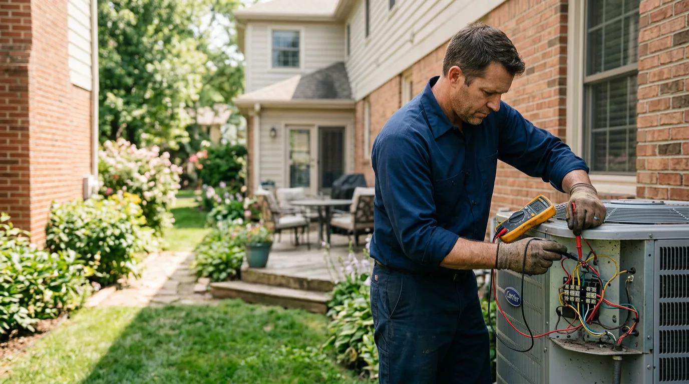 HVAC technician working near Lucernemines, PA